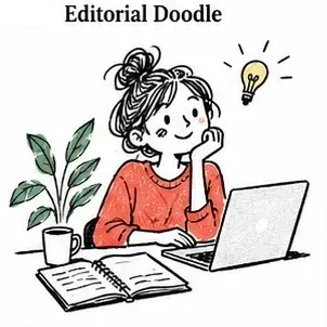 Editorial Doodle 风格参考图